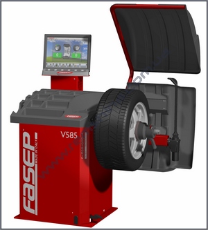 Серия VIDEOTRONIC - балансировочные стенды с видеосистемой - тяжелого рабочего режима V585.G2 Premium Fasep