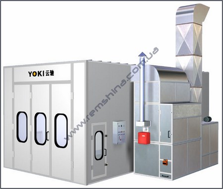 Индустриальная покрасочно-сушильная камера, покрасочно-сушильная камера индустриального типа, YK-9-45-I Industrial Spray Booth, YOKI
